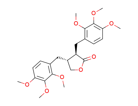 2(3H)-Furanone, dihydro-3,4-bis[(2,3,4-trimethoxyphenyl)methyl]-