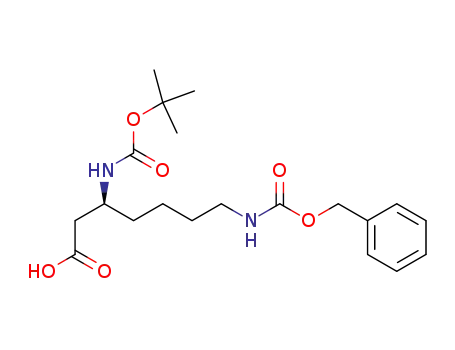 Molecular Structure of 346694-77-7 (BOC-L-BETA-HOMOLYSINE(CBZ))