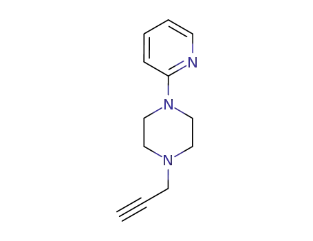 Molecular Structure of 72955-74-9 (Piperazine, 1-(2-propynyl)-4-(2-pyridinyl)-)