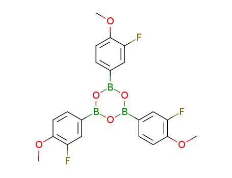 Molecular Structure of 149506-26-3 (3-Fluoro-4-methoxyphenyl boronic acid anhydride)