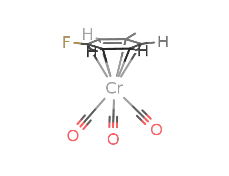 Molecular Structure of 33411-10-8 ((η<sup>6</sup>-1-fluoro-3-methylbenzene)tricarbonylchromium(0))