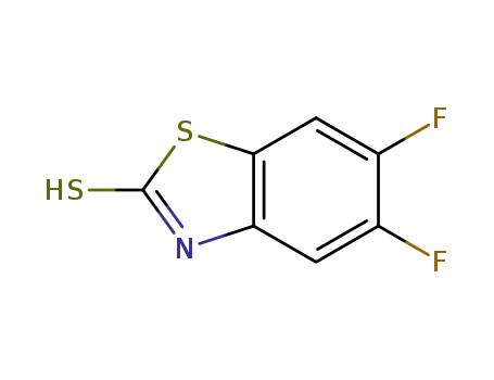 Molecular Structure of 786657-48-5 (2(3H)-Benzothiazolethione, 5,6-difluoro-)