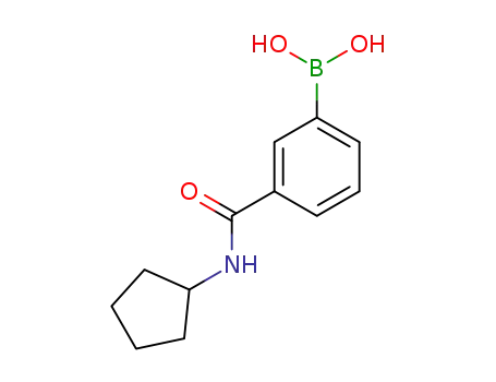 Molecular Structure of 850567-24-7 (3-(CYCLOPENTYLAMINOCARBONYL)PHENYLBORONIC ACID)