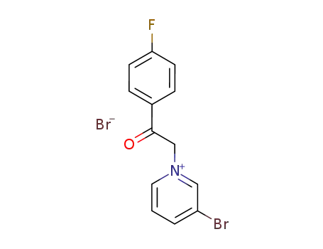 Molecular Structure of 366-64-3 (3-bromo-1-[2-(4-fluorophenyl)-2-oxoethyl]pyridinium)