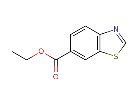 Molecular Structure of 19989-64-1 (6-Benzothiazolecarboxylicacid,ethylester(6CI,8CI,9CI))
