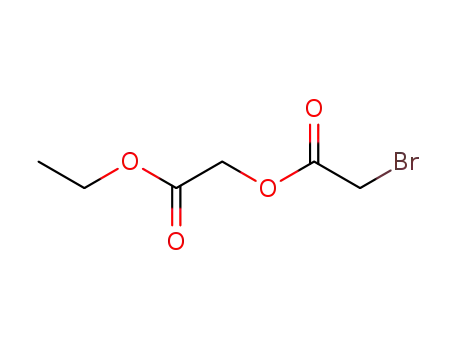 Molecular Structure of 208844-52-4 (Acetic acid, bromo-, 2-ethoxy-2-oxoethyl ester)