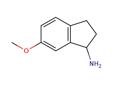 Molecular Structure of 103028-81-5 (6-METHOXY-1-INDANAMINE)