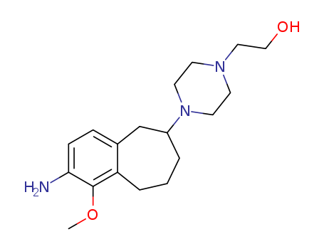 2-(4-(2-amino-1-methoxy-6,7,8,9-tetrahydro-5H-benzo[7]annulen-6-yl)piperazin-1-yl)ethanol(1454651-62-7)