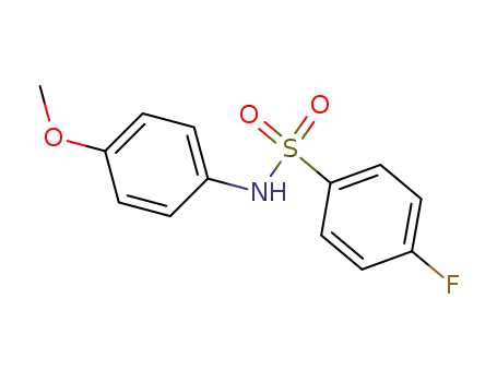 Molecular Structure of 360-18-9 (4-fluoro-N-(4-methoxyphenyl)benzenesulfonamide)