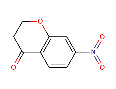 Molecular Structure of 22528-79-6 (7-Nitro-4-chromanone)