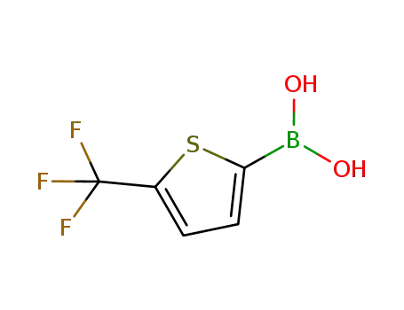 Molecular Structure of 958451-91-7 (5-Trifluoromethyl-thiophene-2-boronic acid)