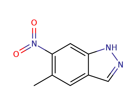 Molecular Structure of 72521-00-7 (6-NITRO-5-METHYL (1H)INDAZOLE)