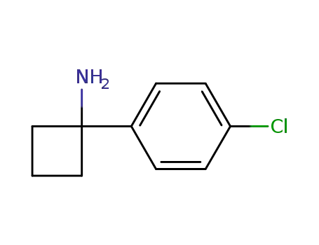 Molecular Structure of 75095-80-6 (1-(4-CHLOROPHENYL)CYCLOBUTANAMINE)