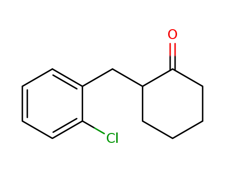 Molecular Structure of 2702-77-4 (Cyclohexanone, 2-[(2-chlorophenyl)methyl]-)