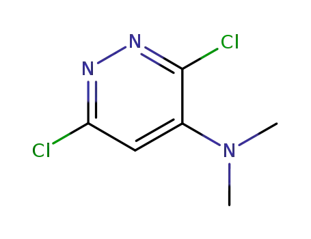 Molecular Structure of 17258-35-4 (3,6-dichloro-N,N-dimethylpyridazin-4-amine)