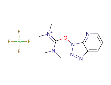 Molecular Structure of 873678-56-9 (Methanaminium,
N-[(dimethylamino)(3H-1,2,3-triazolo[4,5-b]pyridin-3-yloxy)methylene]-N
-methyl-, tetrafluoroborate(1-))