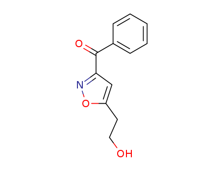 Molecular Structure of 102356-75-2 (Methanone, [5-(2-hydroxyethyl)-3-isoxazolyl]phenyl-)