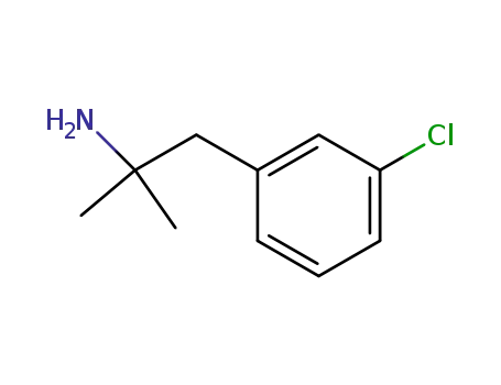 Molecular Structure of 103273-65-0 (1-(3-Chlorophenyl)-2-Methylpropan-2-aMine)