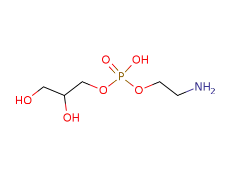 Molecular Structure of 1190-00-7 (2-aminoethyl 2,3-dihydroxypropyl hydrogen phosphate)