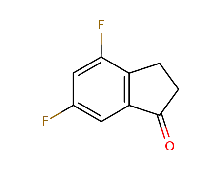Molecular Structure of 162548-73-4 (4,6-Difluoro-1-indanone)