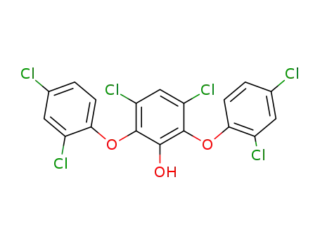 Molecular Structure of 151515-56-9 (3,5-dichloro-2,6-bis(2,4-dichlorophenoxy)phenol)