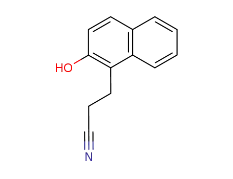 Molecular Structure of 14233-73-9 (3-(2-hydroxy-1-naphthyl)propanenitrile)