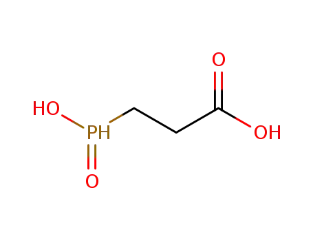 Molecular Structure of 6402-39-7 (Propanoic acid, 3-(hydroxyphosphinyl)-)