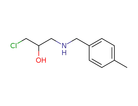 Molecular Structure of 111043-26-6 (2-Propanol, 1-chloro-3-[[(4-methylphenyl)methyl]amino]-)