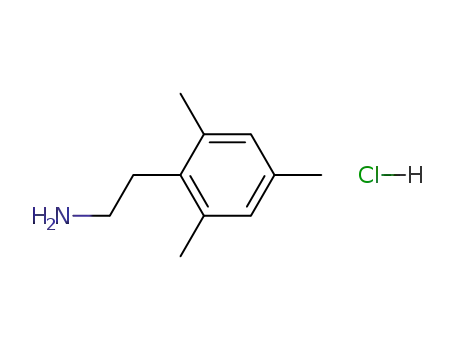 Molecular Structure of 3167-10-0 (2 4 6-TRIMETHYLPHENETHYLAMINE HYDROCHLO&)