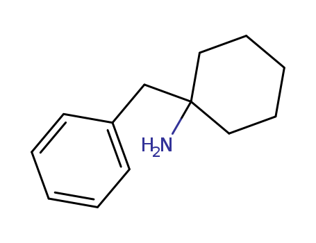 Molecular Structure of 19165-94-7 (Cyclohexanamine, 1-(phenylmethyl)-)