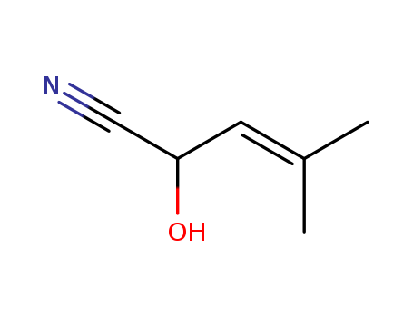 Molecular Structure of 146255-61-0 (3-Pentenenitrile, 2-hydroxy-4-methyl-)