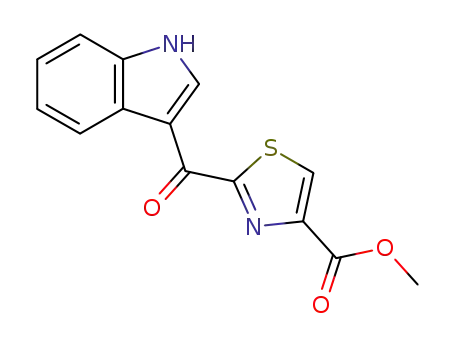 Molecular Structure of 448906-42-1 (methyl 2-(1H-indole-3-carbonyl)thiazole-4-carboxylate)