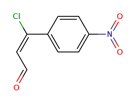 Molecular Structure of 106098-40-2 (2-Propenal, 3-chloro-3-(4-nitrophenyl)-, (E)-)