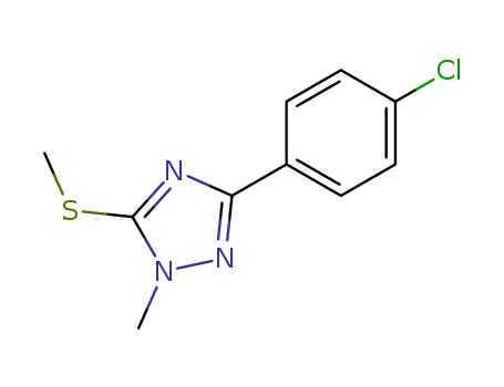 3-(4-CHLOROPHENYL)-1-METHYL-5-(METHYLTHIO)-1H-1,2,4-TRIAZOLE
