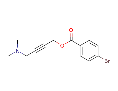 Molecular Structure of 130421-63-5 (4-(dimethylamino)but-2-yn-1-yl 4-bromobenzoate)