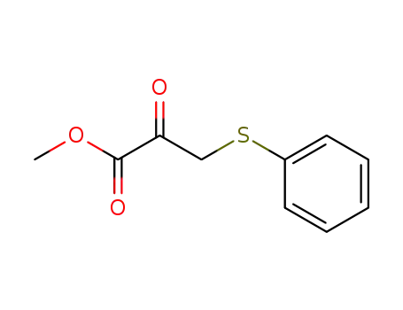 Molecular Structure of 115413-26-8 (Methyl 2-oxo-3-phenylthiopropionate)