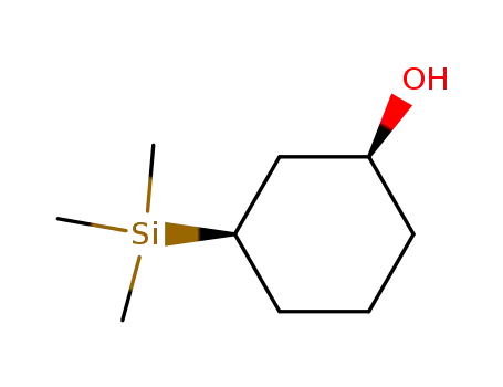 Molecular Structure of 7452-98-4 (Cyclohexanol, 3-(trimethylsilyl)-, cis-)