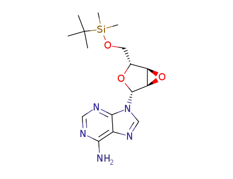 Molecular Structure of 128803-97-4 (9-<2,3-anhydro-5-O-(tert-butyldimethylsilyl)-β-D-ribofuranosyl>adenine)