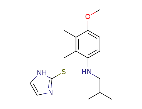 Benzenamine,
2-[(1H-imidazol-2-ylthio)methyl]-4-methoxy-3-methyl-N-(2-methylpropyl)-