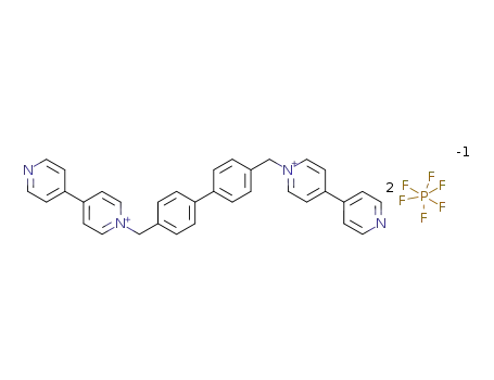 Molecular Structure of 134815-78-4 (1,1'-[BIPHENYL-4,4'-DIYLBIS(METHYLENE)]BIS(4,4'-BIPYRIDINIUM) BIS(HEXAFLUOROPHOSPHATE))
