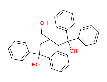 Molecular Structure of 139640-31-6 (1,5-Pentanediol, 3-(hydroxymethyl)-1,1,5,5-tetraphenyl-)