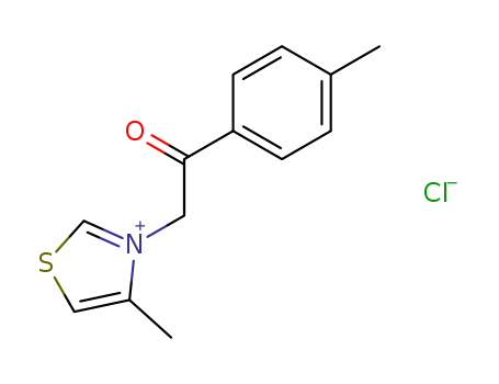 Thiazolium, 4-methyl-3-[2-(4-methylphenyl)-2-oxoethyl]-, chloride
