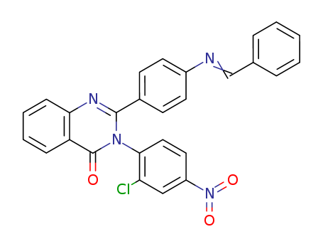 83408-50-8,3-(2-chloro-4-nitrophenyl)-2-(4-{[(E)-phenylmethylidene]amino}phenyl)quinazolin-4(3H)-one,