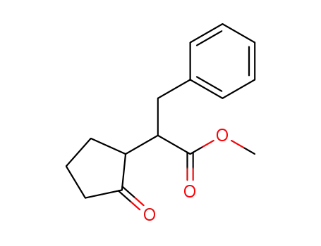 Molecular Structure of 77924-75-5 (Benzenepropanoic acid, a-(2-oxocyclopentyl)-, methyl ester)