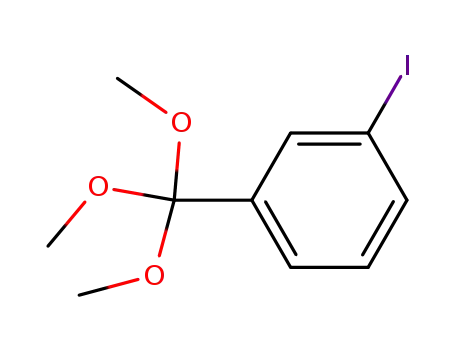 Molecular Structure of 72525-29-2 (1-Iodo-3-(trimethoxymethyl)benzene)