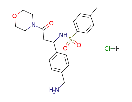 N-[1-(4-Aminomethyl-phenyl)-3-morpholin-4-yl-3-oxo-propyl]-4-methyl-benzenesulfonamide; hydrochloride