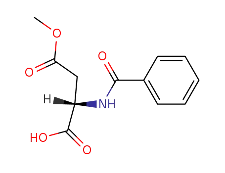 Molecular Structure of 39741-26-9 (N-BENZOYL-L-ASPARTIC ACID-Beta-METHYL ESTER)