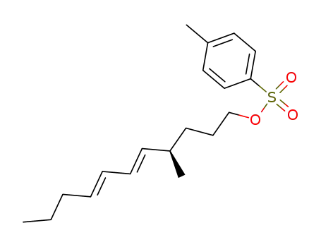 Molecular Structure of 115094-15-0 (Toluene-4-sulfonic acid (5E,7E)-(R)-4-methyl-undeca-5,7-dienyl ester)