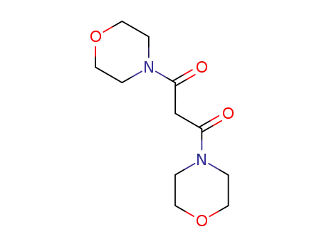 Molecular Structure of 10256-01-6 (1,3-DI-MORPHOLIN-4-YL-PROPANE-1,3-DIONE)