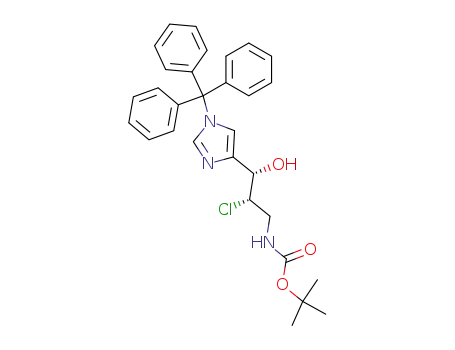 [(2S,3S)-2-Chloro-3-hydroxy-3-(1-trityl-1H-imidazol-4-yl)-propyl]-carbamic acid tert-butyl ester